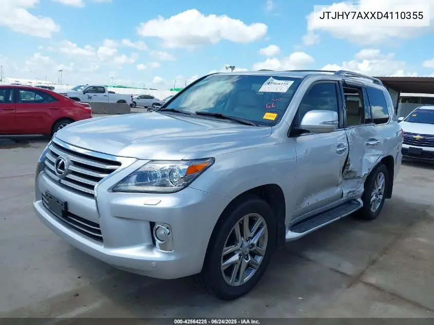 2013 Lexus Lx 570 VIN: JTJHY7AXXD4110355 Lot: 42564225