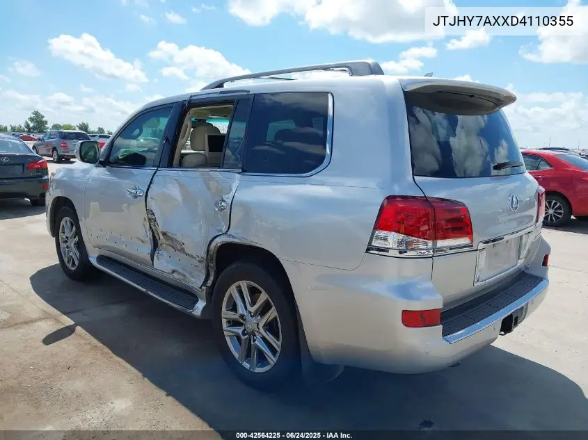 2013 Lexus Lx 570 VIN: JTJHY7AXXD4110355 Lot: 42564225