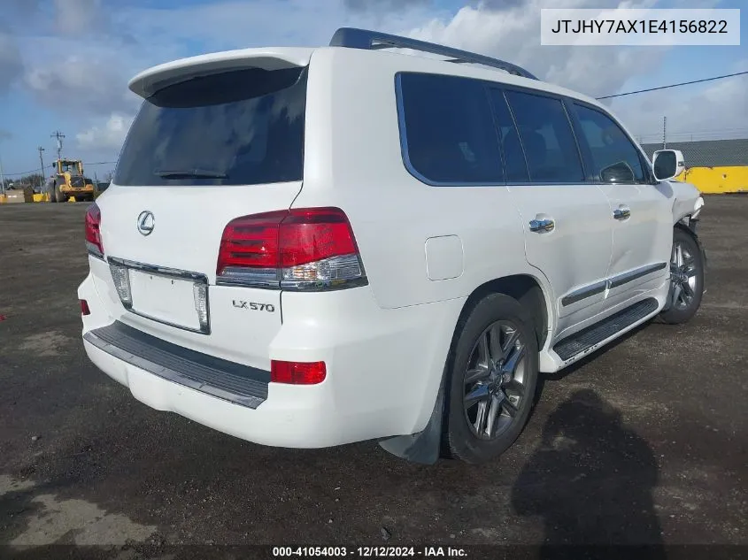 2014 Lexus Lx 570 VIN: JTJHY7AX1E4156822 Lot: 41054003