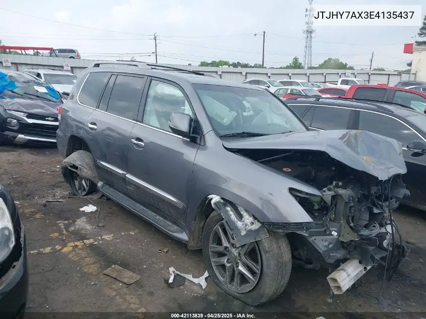 2014 Lexus Lx 570 VIN: JTJHY7AX3E4135437 Lot: 42113839