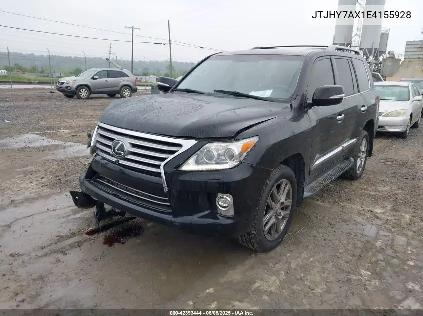 2014 Lexus Lx 570 VIN: JTJHY7AX1E4155928 Lot: 42393444