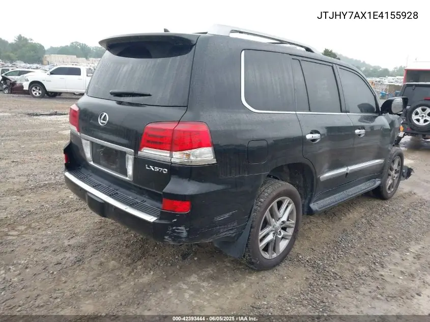 2014 Lexus Lx 570 VIN: JTJHY7AX1E4155928 Lot: 42393444