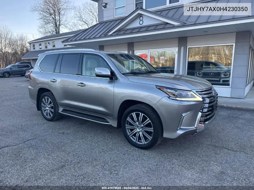 2017 Lexus Lx 570 VIN: JTJHY7AX0H4230350 Lot: 41979528