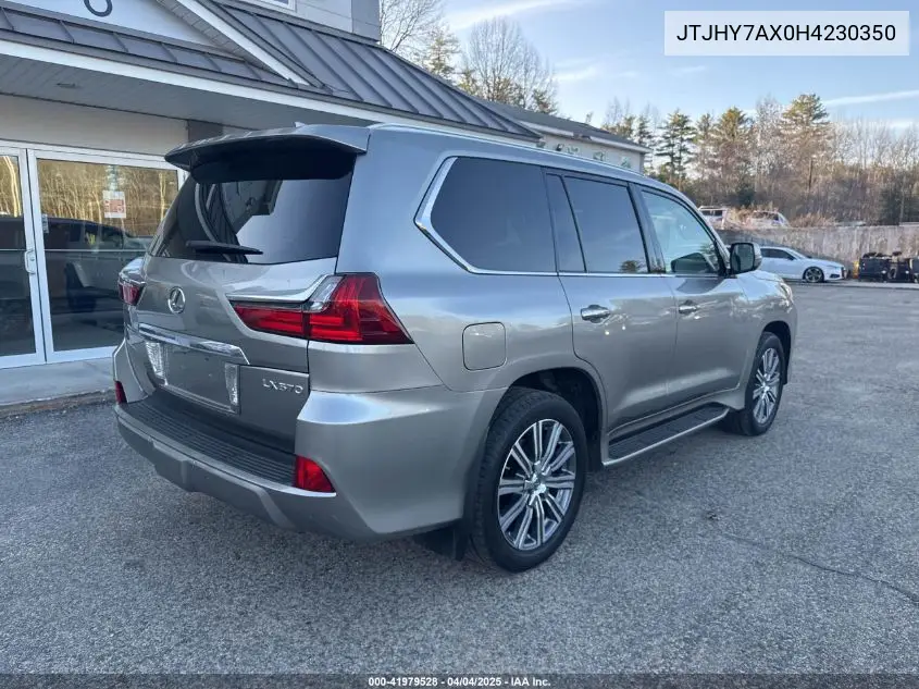 2017 Lexus Lx 570 VIN: JTJHY7AX0H4230350 Lot: 41979528