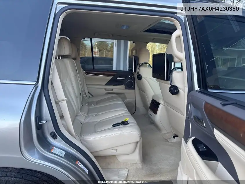 2017 Lexus Lx 570 VIN: JTJHY7AX0H4230350 Lot: 41979528