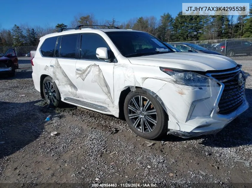 2019 Lexus Lx Lx 570 VIN: JTJHY7AX3K4295538 Lot: 40954463