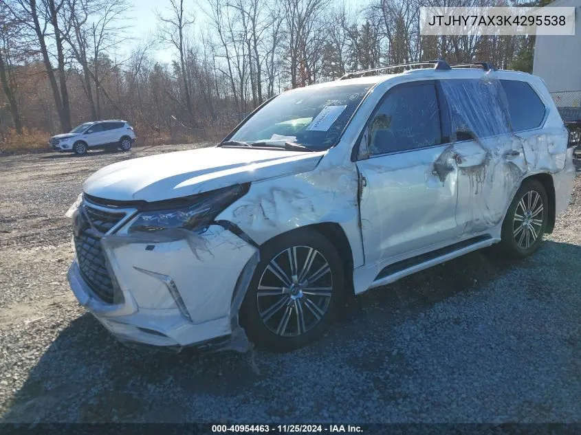 2019 Lexus Lx Lx 570 VIN: JTJHY7AX3K4295538 Lot: 40954463