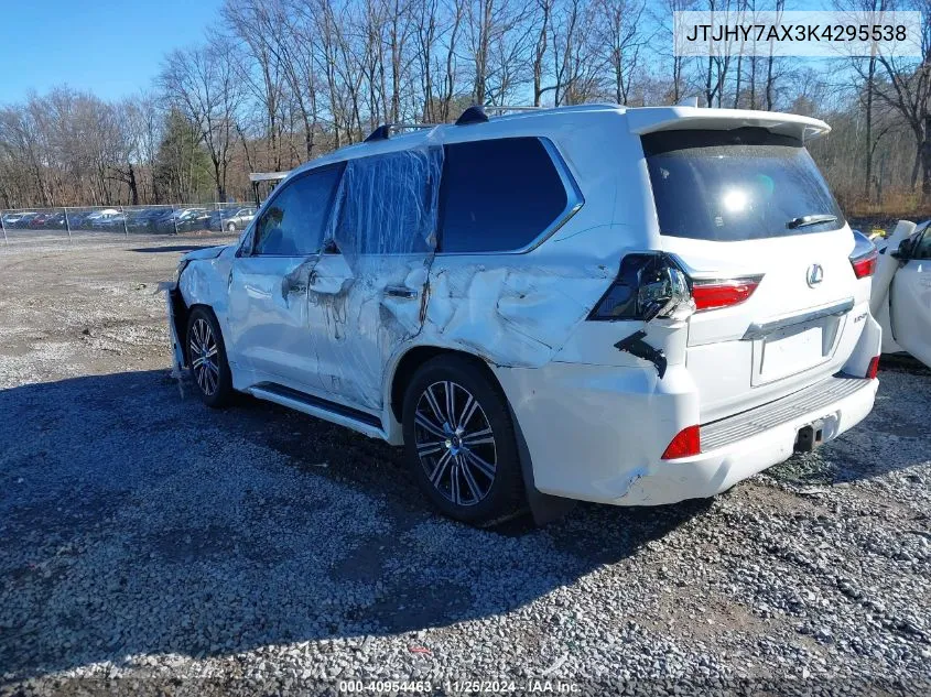 2019 Lexus Lx Lx 570 VIN: JTJHY7AX3K4295538 Lot: 40954463