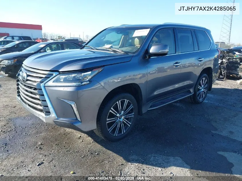 2019 Lexus Lx 570 Three-Row VIN: JTJHY7AX2K4285065 Lot: 41483475