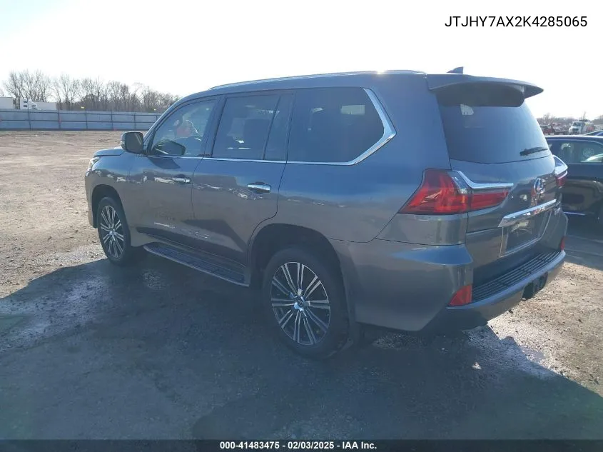 2019 Lexus Lx 570 Three-Row VIN: JTJHY7AX2K4285065 Lot: 41483475