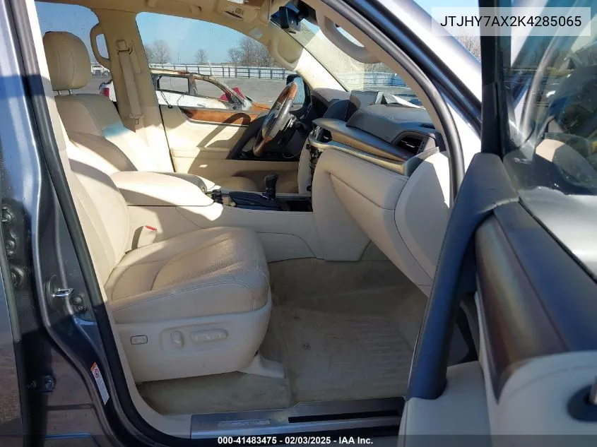 2019 Lexus Lx 570 Three-Row VIN: JTJHY7AX2K4285065 Lot: 41483475