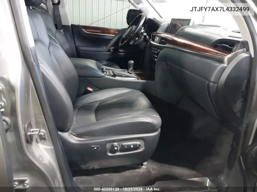 2020 Lexus Lx 570 Two-Row VIN: JTJFY7AX7L4332499 Lot: 40598128