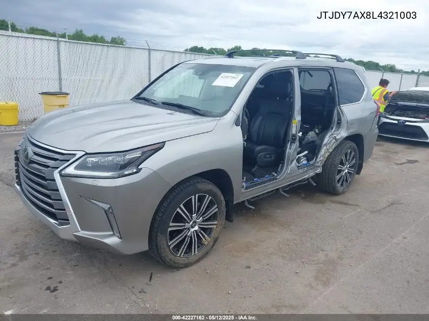 2020 Lexus Lx 570 Three-Row VIN: JTJDY7AX8L4321003 Lot: 42227162
