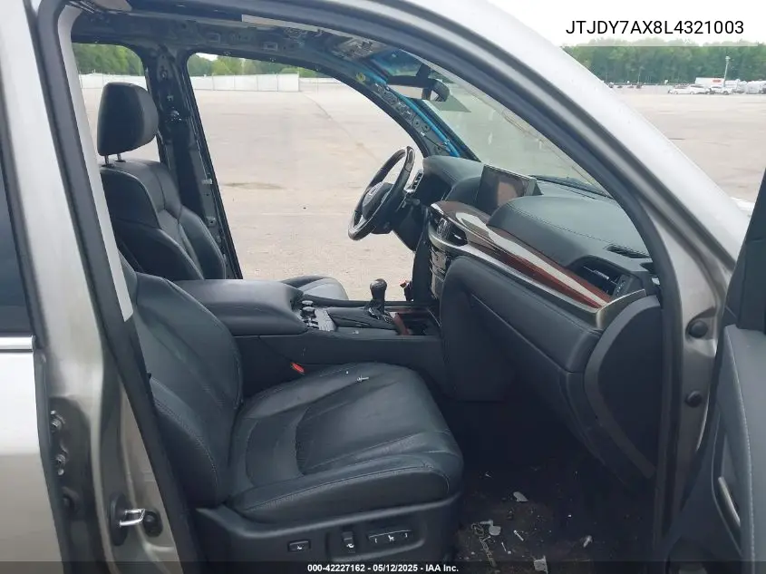 2020 Lexus Lx 570 Three-Row VIN: JTJDY7AX8L4321003 Lot: 42227162