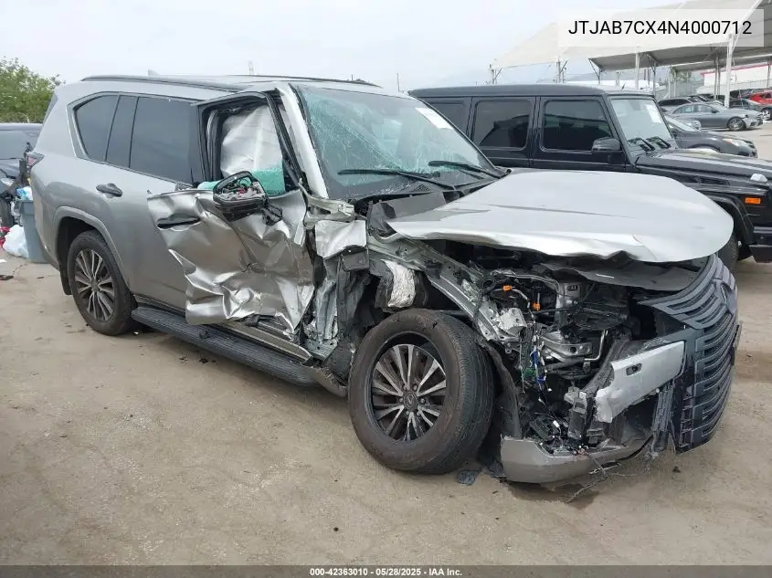 2022 Lexus Lx 600 Premium VIN: JTJAB7CX4N4000712 Lot: 42363010