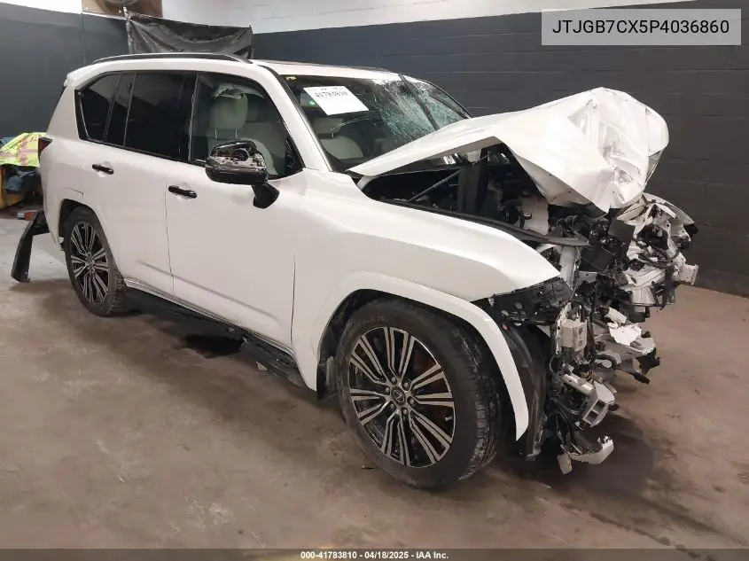2023 Lexus Lx 600 Luxury VIN: JTJGB7CX5P4036860 Lot: 41783810