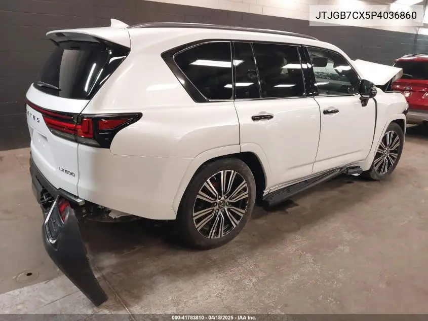 2023 Lexus Lx 600 Luxury VIN: JTJGB7CX5P4036860 Lot: 41783810