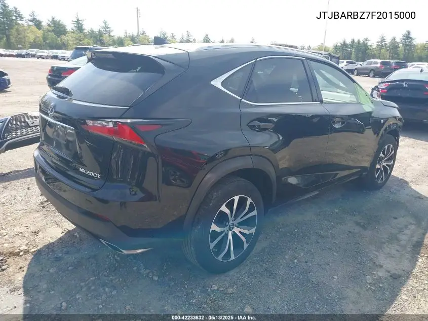 2015 Lexus Nx 200T F Sport VIN: JTJBARBZ7F2015000 Lot: 42233632