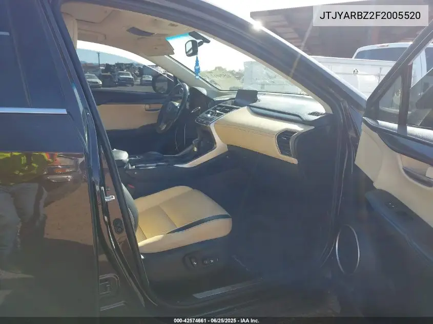 2015 Lexus Nx 200T VIN: JTJYARBZ2F2005520 Lot: 42574661