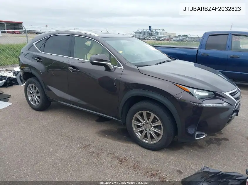 2015 Lexus Nx 200T VIN: JTJBARBZ4F2032823 Lot: 42612710