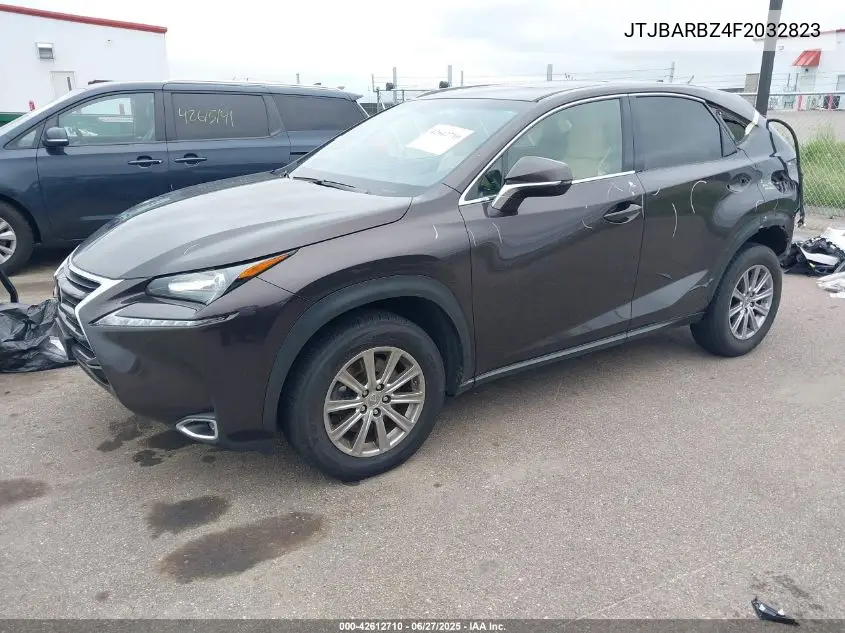 2015 Lexus Nx 200T VIN: JTJBARBZ4F2032823 Lot: 42612710