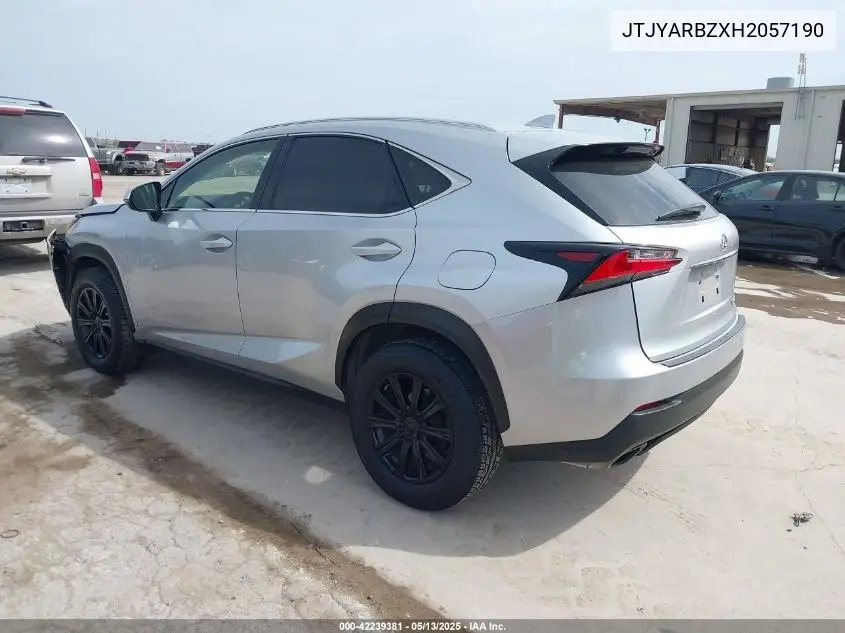 2017 Lexus Nx 200T VIN: JTJYARBZXH2057190 Lot: 42239381