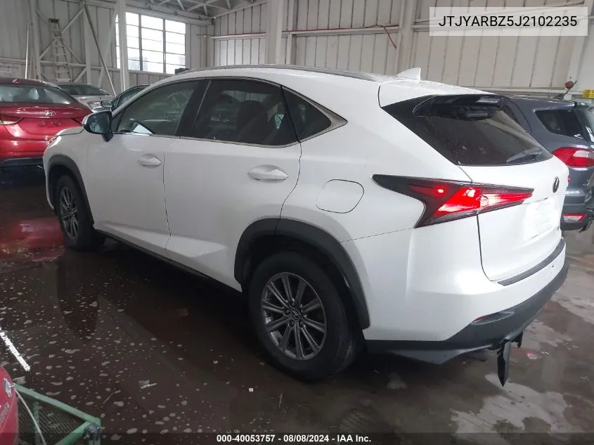 2018 Lexus Nx 300 VIN: JTJYARBZ5J2102235 Lot: 40053757