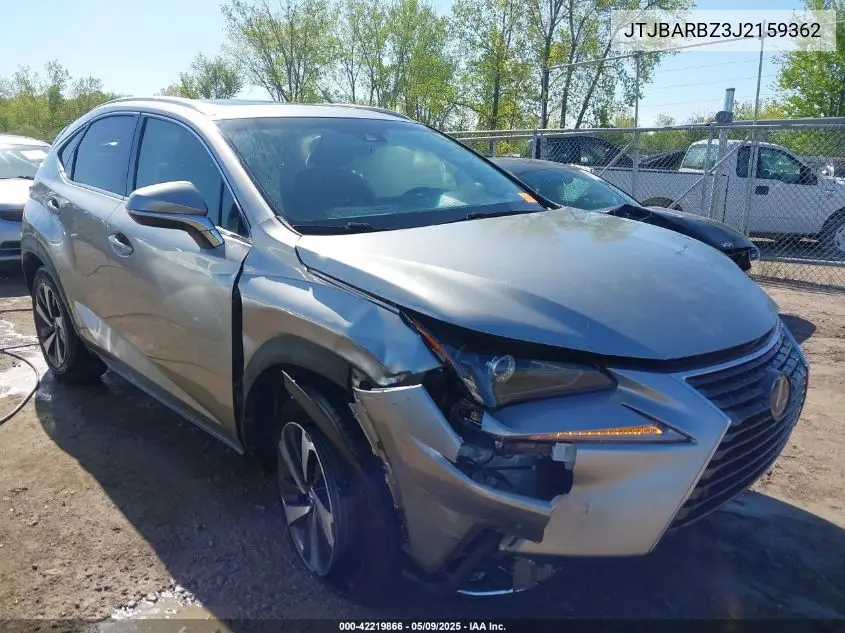 2018 Lexus Nx 300 VIN: JTJBARBZ3J2159362 Lot: 42219866