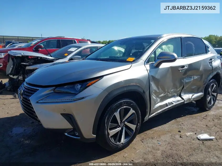2018 Lexus Nx 300 VIN: JTJBARBZ3J2159362 Lot: 42219866