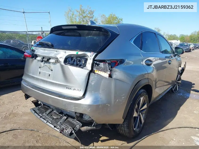 2018 Lexus Nx 300 VIN: JTJBARBZ3J2159362 Lot: 42219866