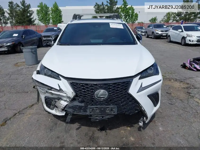 2018 Lexus Nx 300 F Sport VIN: JTJYARBZ9J2085200 Lot: 42234205