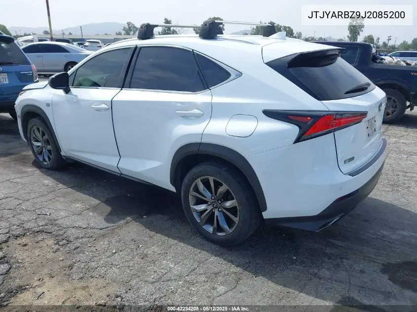 2018 Lexus Nx 300 F Sport VIN: JTJYARBZ9J2085200 Lot: 42234205
