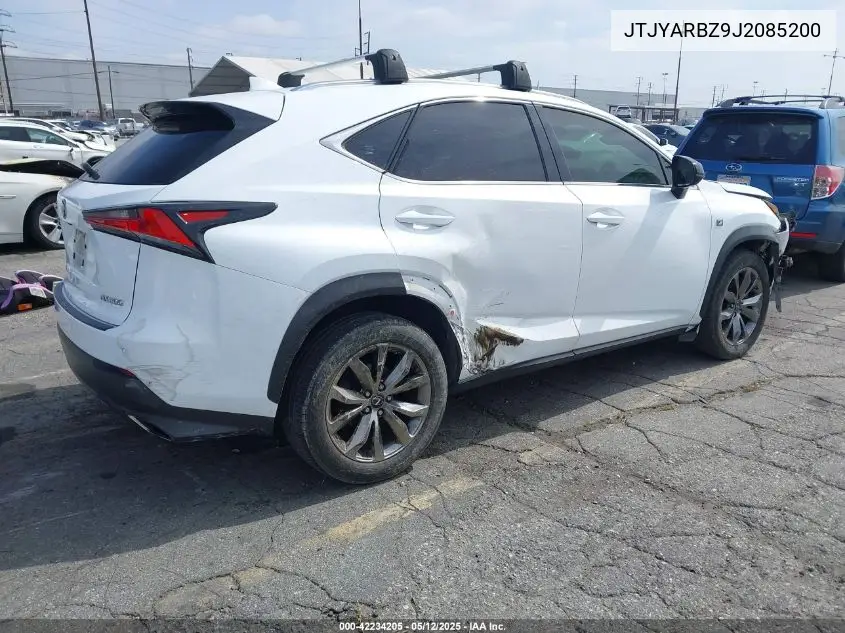 2018 Lexus Nx 300 F Sport VIN: JTJYARBZ9J2085200 Lot: 42234205