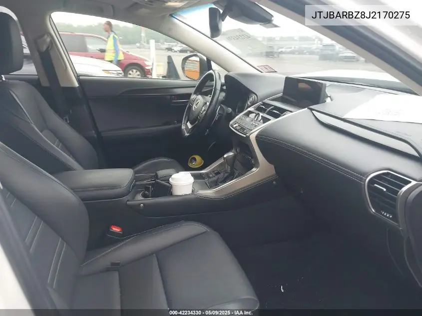 2018 Lexus Nx 300 VIN: JTJBARBZ8J2170275 Lot: 42234330