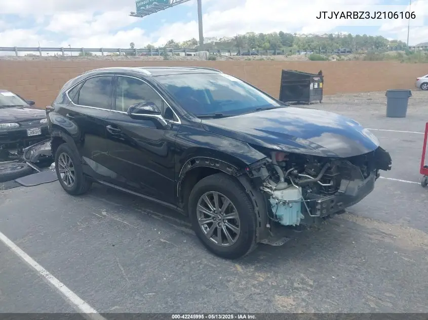 2018 Lexus Nx 300 VIN: JTJYARBZ3J2106106 Lot: 42245995