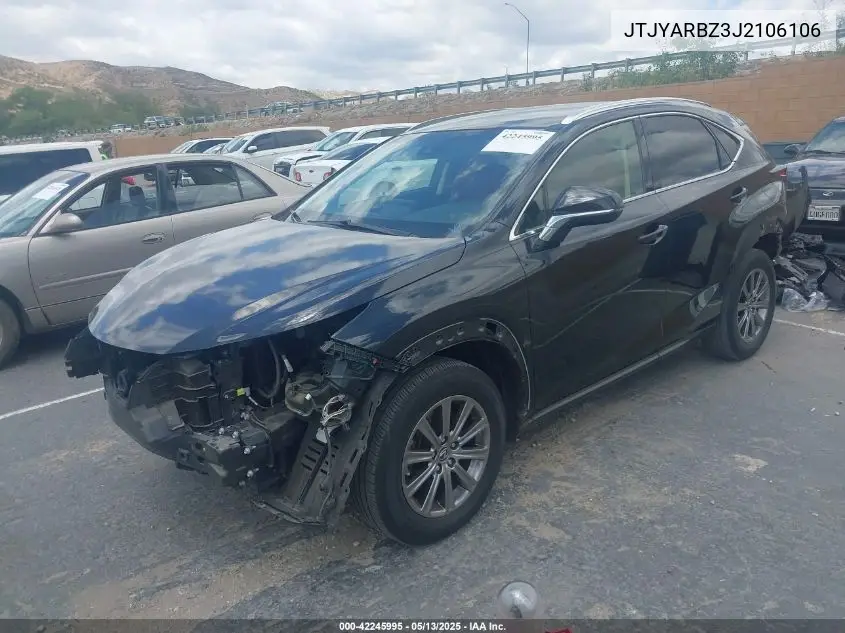 2018 Lexus Nx 300 VIN: JTJYARBZ3J2106106 Lot: 42245995