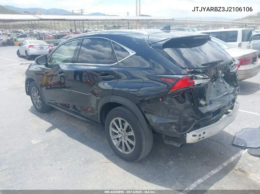 2018 Lexus Nx 300 VIN: JTJYARBZ3J2106106 Lot: 42245995