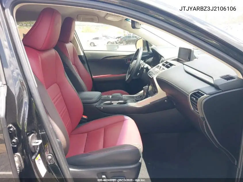 2018 Lexus Nx 300 VIN: JTJYARBZ3J2106106 Lot: 42245995