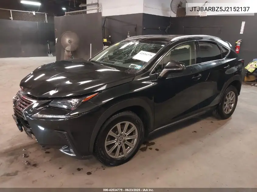 2018 Lexus Nx 300 VIN: JTJBARBZ5J2152137 Lot: 42534779