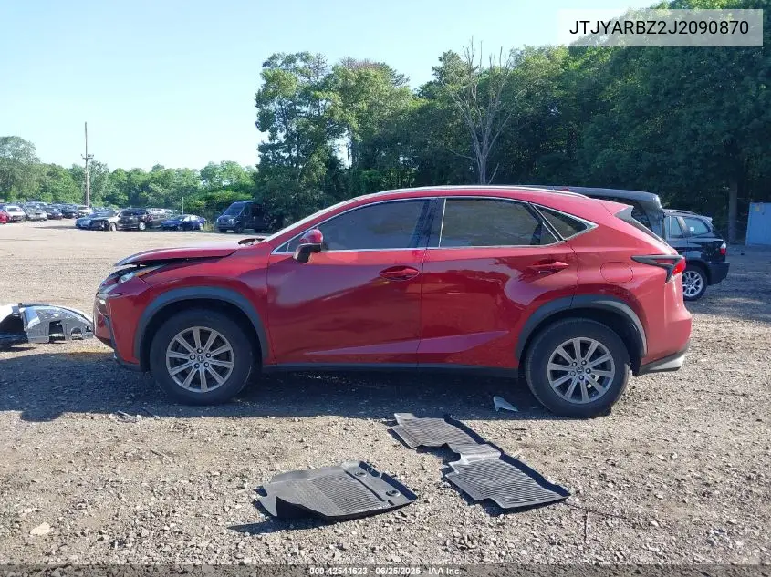 2018 Lexus Nx 300/Base/F Sport VIN: JTJYARBZ2J2090870 Lot: 42544623