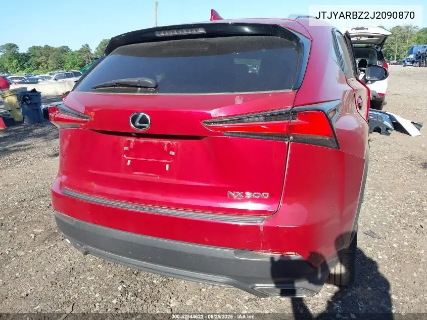 2018 Lexus Nx 300/Base/F Sport VIN: JTJYARBZ2J2090870 Lot: 42544623