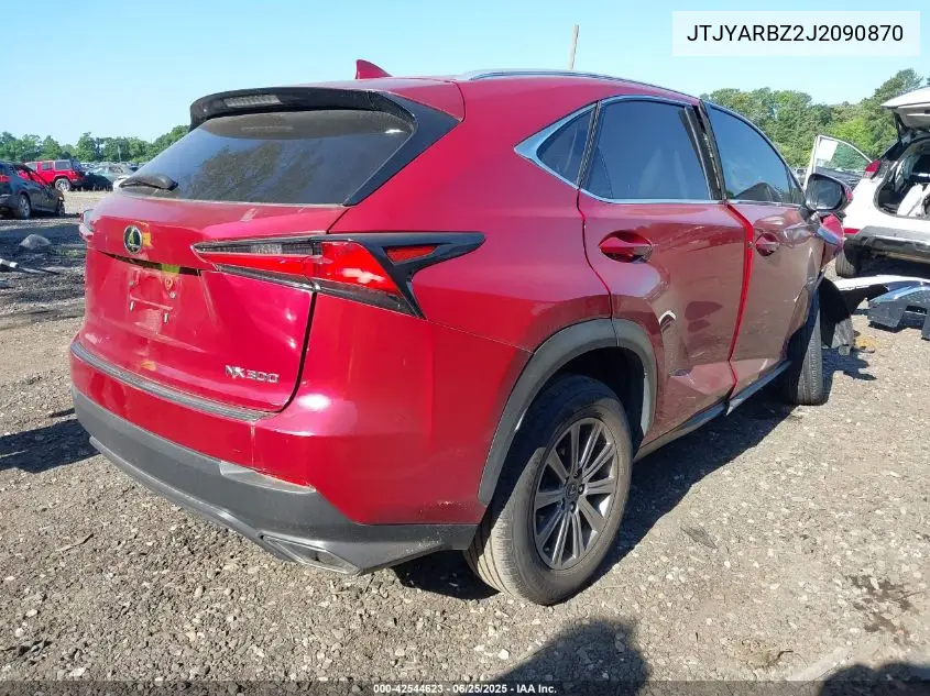 2018 Lexus Nx 300/Base/F Sport VIN: JTJYARBZ2J2090870 Lot: 42544623