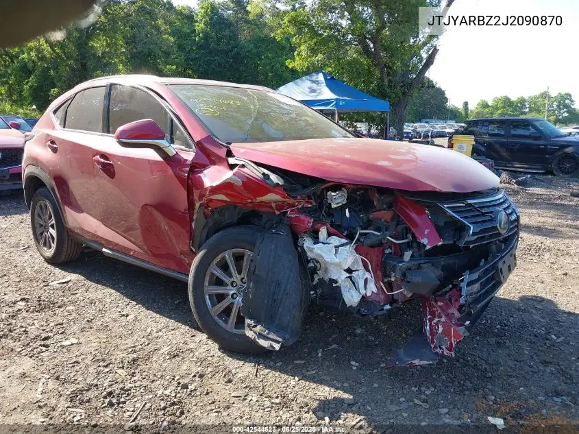 2018 Lexus Nx 300/Base/F Sport VIN: JTJYARBZ2J2090870 Lot: 42544623