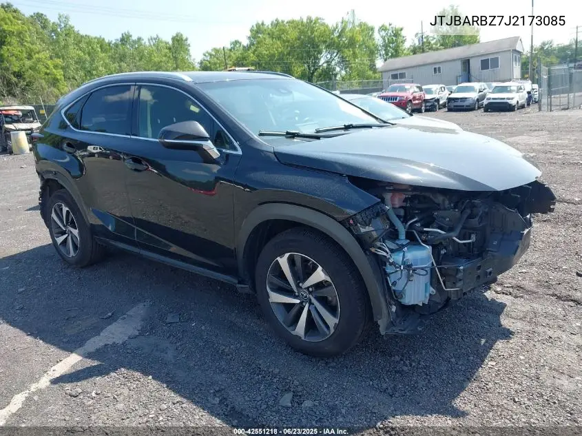 2018 Lexus Nx 300/Base/F Sport VIN: JTJBARBZ7J2173085 Lot: 42551218