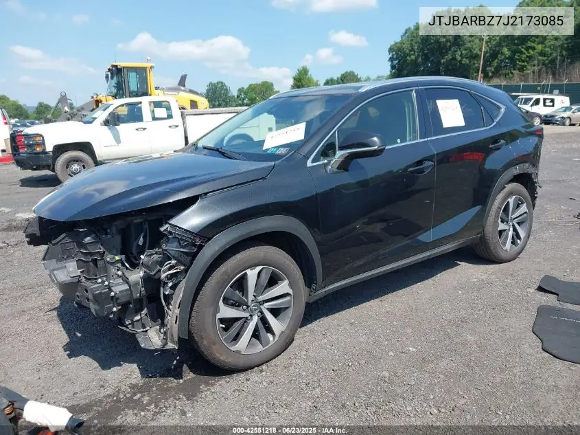 2018 Lexus Nx 300/Base/F Sport VIN: JTJBARBZ7J2173085 Lot: 42551218