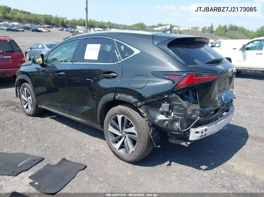 2018 Lexus Nx 300/Base/F Sport VIN: JTJBARBZ7J2173085 Lot: 42551218