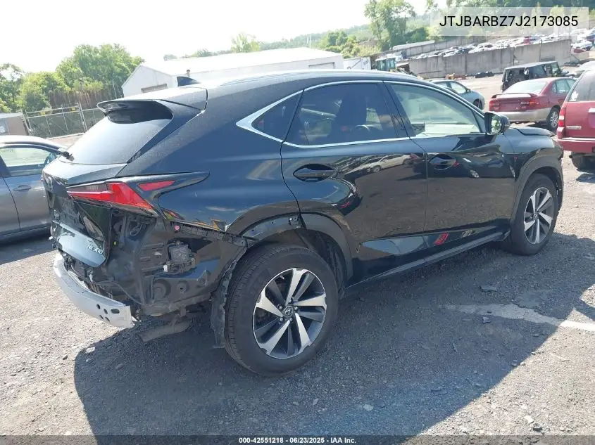 2018 Lexus Nx 300/Base/F Sport VIN: JTJBARBZ7J2173085 Lot: 42551218