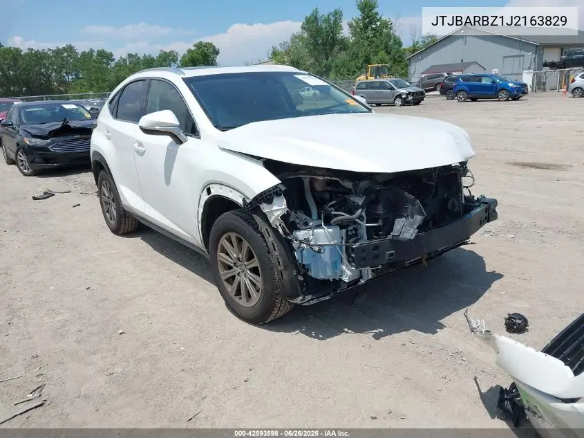 2018 Lexus Nx 300 VIN: JTJBARBZ1J2163829 Lot: 42593598