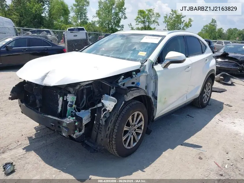 2018 Lexus Nx 300 VIN: JTJBARBZ1J2163829 Lot: 42593598