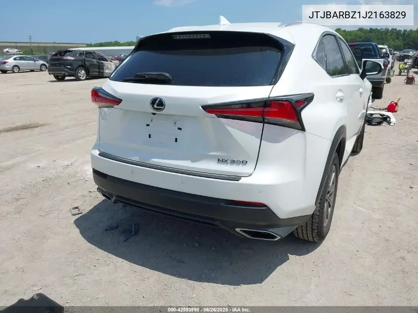 2018 Lexus Nx 300 VIN: JTJBARBZ1J2163829 Lot: 42593598